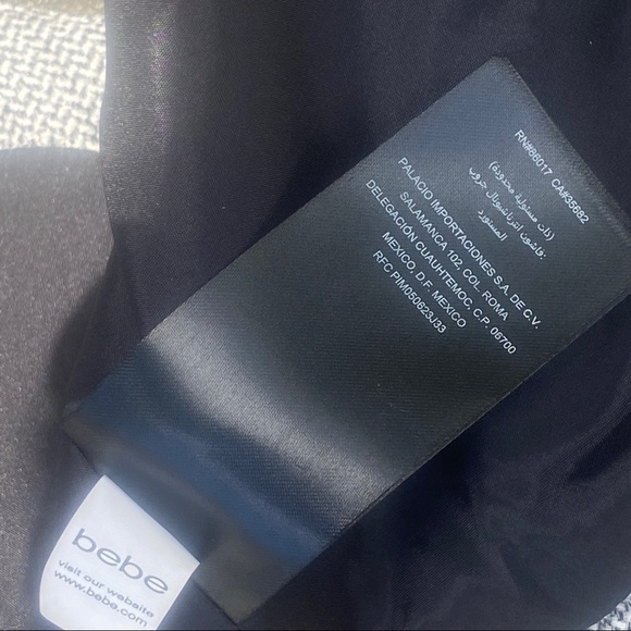 Bebe Jackets Coats Bebe Structured Zip Front Peplum Vest Poshmark